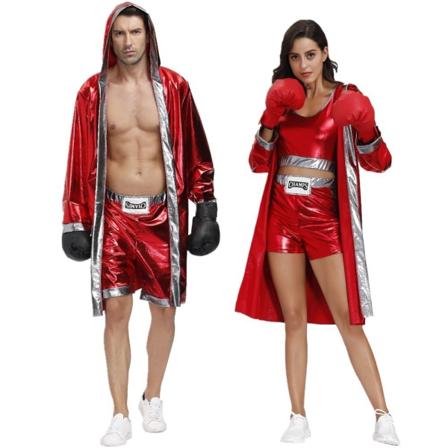 Boxningsuniformer för män och kvinnor, kampuniformer, Muay Thai Sanda kampuniformer, kappor, cosplaydräkter man XL