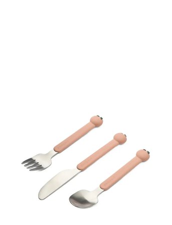 Liewood Tove Peach Cutlery Set - Pink - ONE SIZE