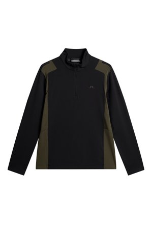 J.Lindeberg - Golf - Lukas Quarter Zip Mid Layer - Black - Homme - L