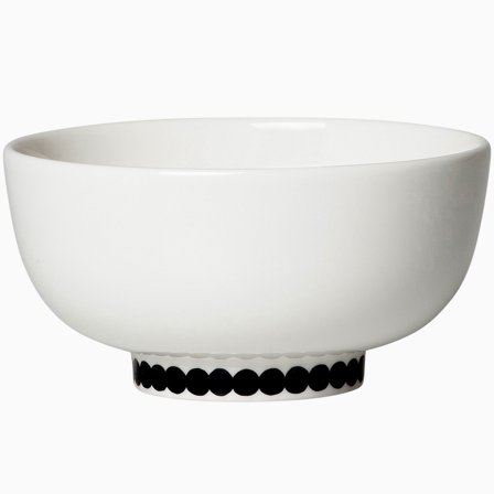 Marimekko Räsymatto skål, 3 dl. - Sort og hvid | KitchenOne