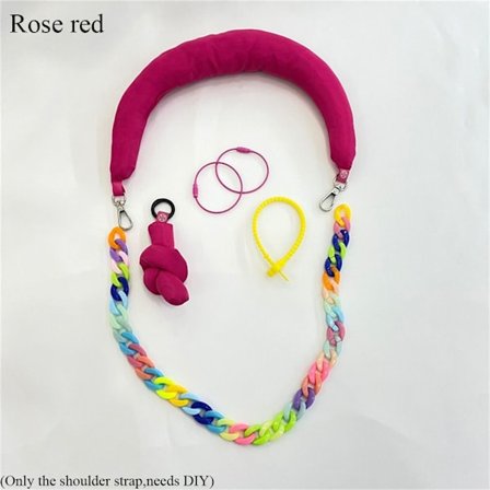 Axelväska Remväska Bytesrem ROSE RED