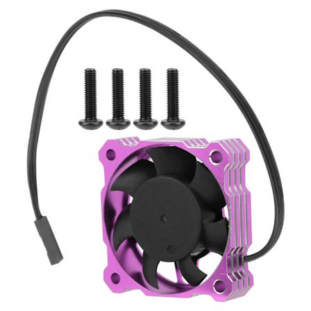 Höghastighets kylfläkt för elmotor 40x40 mm 16000 RPM 5V-9V Passar för 1/10 1/8 1/12 RCPurple