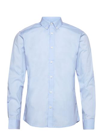 Onssky Life Ls Slm Solid Poplin Shirt Bf Blue ONLY & SONS