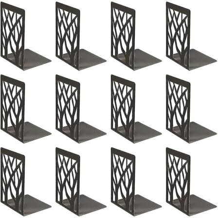 12 kpl Metalliset Kirjanpäätyhyllyt Kirjanpääty