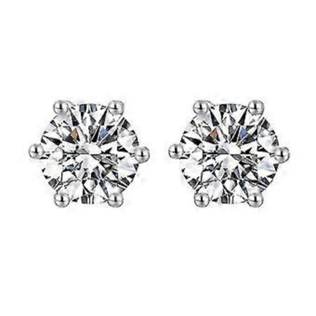 925 Silver 2 Par Clip-On Örhängen 8mm Örhängen -NMAOV