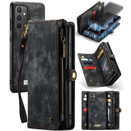 CaseMe Multi-Slot 2 i 1 Pungetui Galaxy A34 Sort