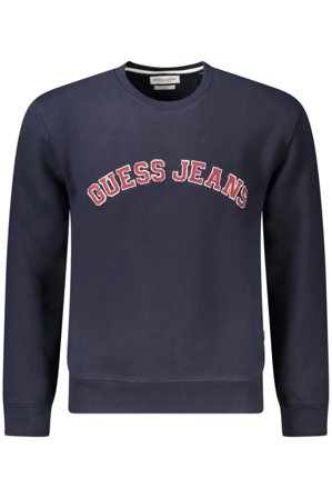 Guess Jeans Felpa Senza Zip Uomo Blu