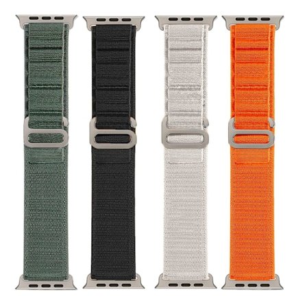 Alpine Sport Loop Tekstilarmbånd til Apple Watch 38mm / 40 mm / 41 mm - sort