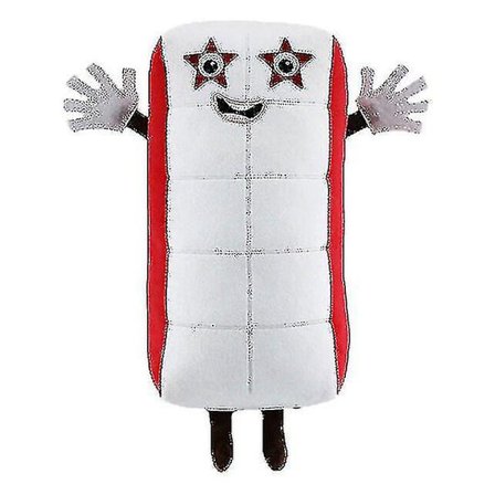 1 stk/sett Numberblocks plysjleker pedagogiske utstoppede tallblokker leker tegneseriefigur utstoppede plysjbarn gave