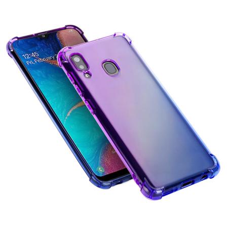 Genomtänkt Silikonskal - Samsung Galaxy A40 Rosa/lila