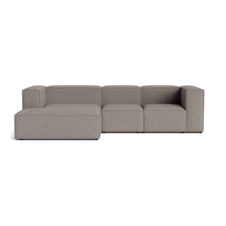 Lissabon Chaiselong Sofa, Venstrevendt, Danubio Lysegrå, 300cm - Holdbar Kvalitets Sofa med Krydsfiner Ramme - 300x170x72cm