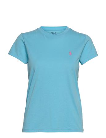 Cotton Jersey Crewneck Tee Blue Polo Ralph Lauren