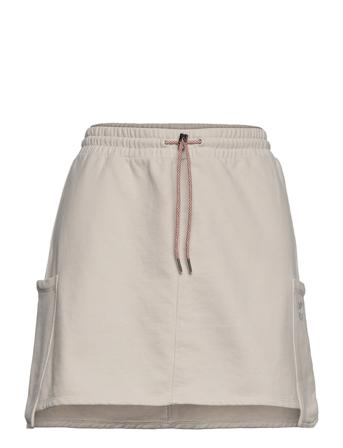 W. Pocket Sweat Skirt Kort Skjørt Beige Svea*Betinget Tilbud