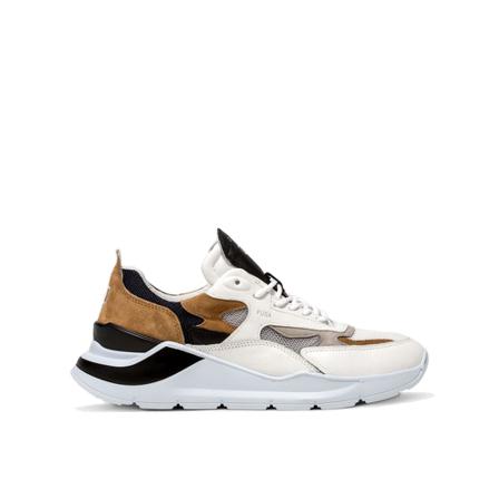 D.a.t.e., Sneakers Wit, Heren, Maat:41 EU,leer,Patches