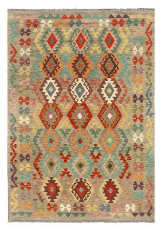 Kilim Afghan Old Style Rug Oriental Brown/Orange (Wool, Afghanistan)