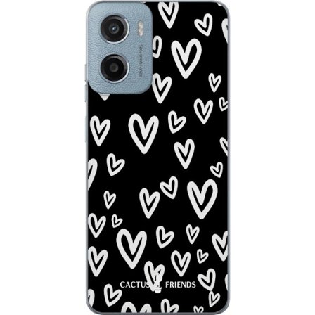 Yhteensopiva Puhelinkuori Motorola Motorola Moto E15 Cactus and Friends - Handdrawn Love Chaos