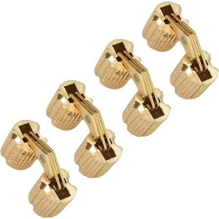 Stycken Messing Usynlige Hengsler, Kobber Usynlige Tunn Hengsler Skjulte Kobber Hengsler for Smykkeskrin Gaveeske 8mm