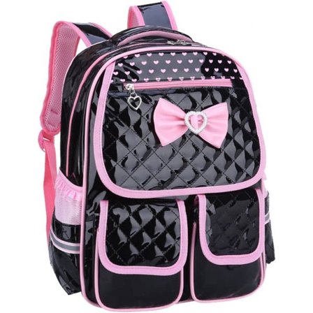 Sød Sløjfe-Print Rygsæk Pige Skoletaske