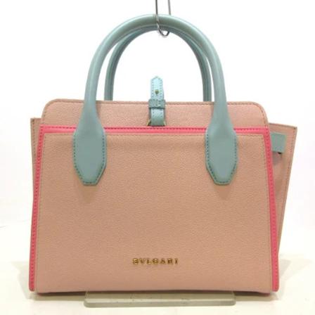 Bvlgari Vintage Pre-owned Leather totes , Roze , Dames , Maat: ONE Size Vintage Tassen