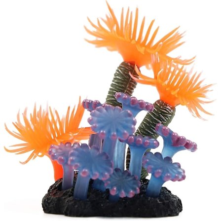 Kunstig Koraller Kunstige Vandplanter - Silikon Gel Akvarium Dekoration Flerfarvet