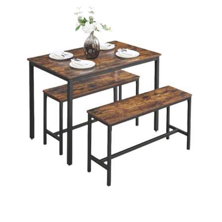 Rootz Vintage -ruokapöytäsarja - Keittiön pöytä - Ruokasalikalusteet - Avaruussäästö - 110 cm x 70cm x 75 cm