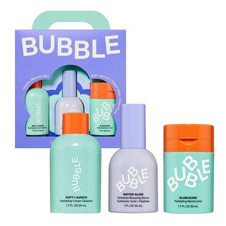 Bubble Hydro Heroes 3-Step Hydration Routine Kit 50 ml, 30 ml, 50 ml, Skincare, Ansigtsbehandling, Ansigtsbehandlingssæt