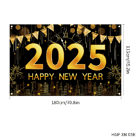 Godt Nyttår Fotobakgrunner 2025 Svart og Gull Nyttårs Fotobakgrunner 2025 Nyttårsaften Feriefest