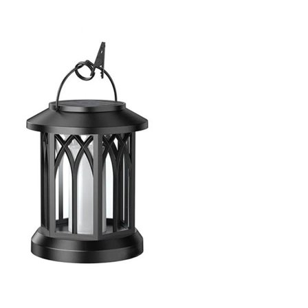 LED Solar Energi Simulering Flamme Lampe med Klips Vanntett Utendørs Vegg Lampe Hage Landskap Lampe