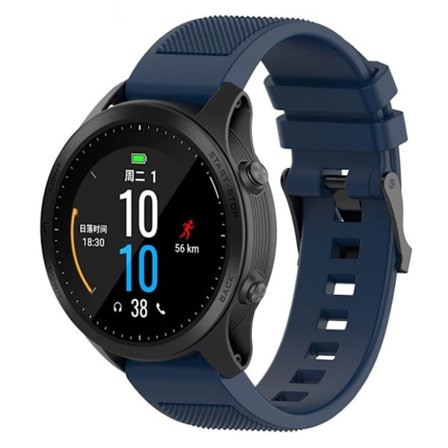 Garmin Fenix 5 / 5 Plus / Forerunner 935 / Approach S60 klockarmband i silikon - Mörkblå