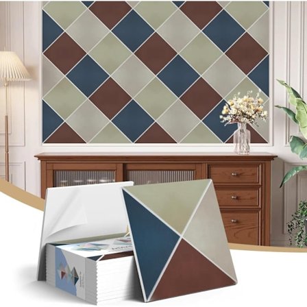 12-pakning 3D Akustikkpaneler, Lydisolerende Veggpaneler Selvklebende for Studio & Hjem, 30x30cm_OF