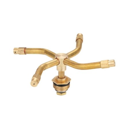 Automatisk Roterende Sprinkler 360 Graders Rotation Vandingshoved Plante Sprinklere, Stor Dækning Vand Sprinkler (1 stk - gul)