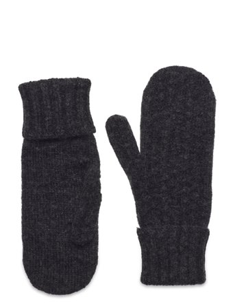 Cable Mittens Grey Becksöndergaard