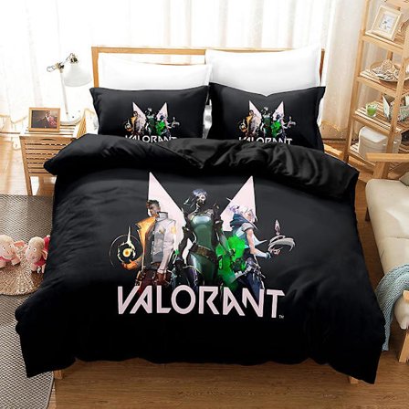 3D Digitaltryckning Fearless Contract Tredelad Sängkläder Set Sänglakan Örngott WWQY6 180*200cm -ZHENV(180*200cm)