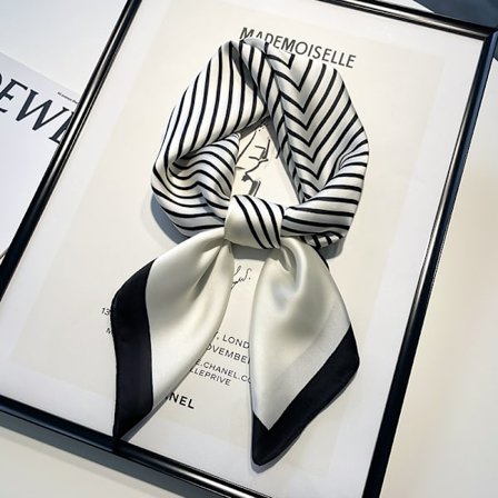 Mode Hår Tørklæde til Kvinder Let Silkeagtig Hovedtørklæde_OF