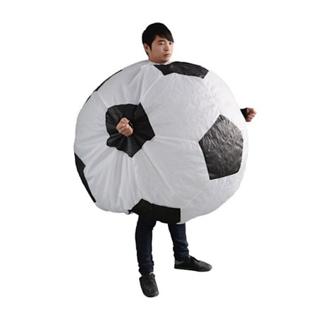 Fotball Halloween Oppblåsbar Drakt Høytidsfest Morsom Scene Show Oppblåsbar Drakt