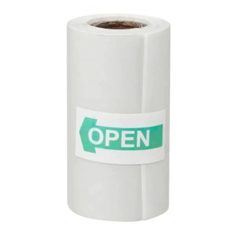 Transparent självhäftande termisk etikettpapper för M02/T02/M02 klistermärkesfotoskrivare och 57 mm bredd Mini Pocket Printer Camera