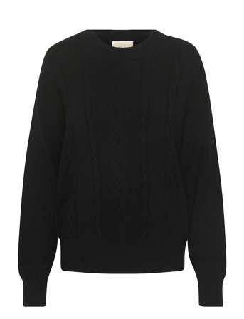 Crdela Knit Pullover Black Cream