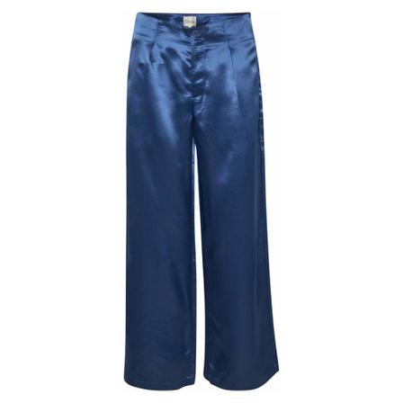 My Essential Wardrobe, Wide Trousers Blauw, Dames, Maat:2XL,Viscose