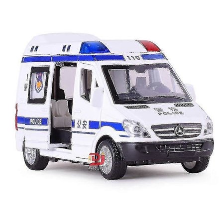 1/32 Legering Ambulanse Politibiler Støpegods & Leker Kjøretøy Modell Brannbil Metall Trekk Tilbake Lyd & Lys Bil Leker For Barn - Ya