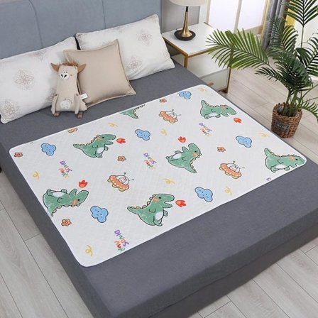 Genanvendelige vandtætte madrasbeskyttere til seng, 28" x 36" vaskbare sengeunderlag absorberende underlag måtte træningspude skridsikker inkontinens