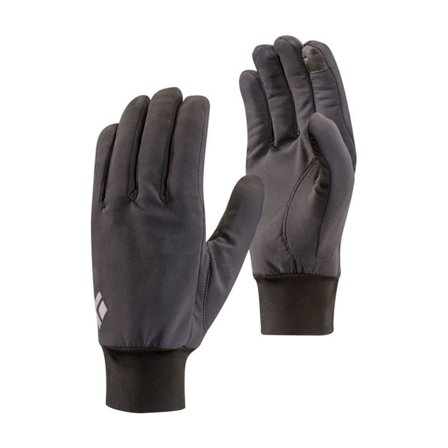 Black Diamond LightWeight Softshell Gloves Men ski gloves Grey XS