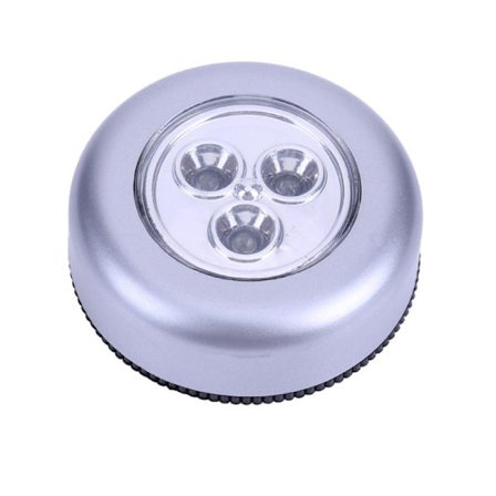 LED-styrd nattlampa Rund lampa Under skåp Skåp Tryck