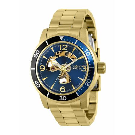 Invicta Watches, Specialty 38548 Mechanisch Herenhorloge - 45mm Geel, Heren, Maat:ONE Size