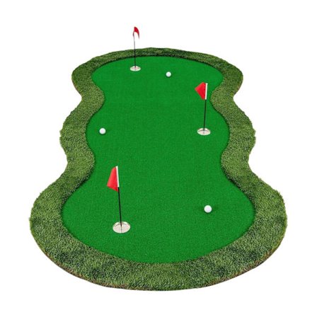 Golfputtmatta 300x150 cm, 3 hål, inomhus/utomhusbruk