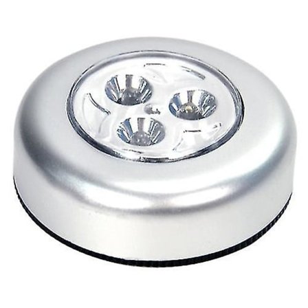 Efterårstilbud, 5 stk. selvklæbende LED-spotlampe natlys drevet af 3 batterier til garderobe/skab/hylde/indgang/køkken/gang