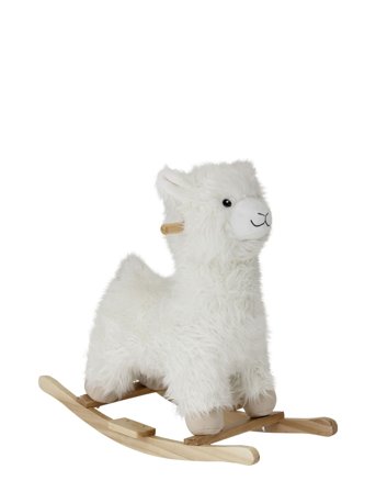 Kinto Rocking Toy, Lama, White, Polyester White Bloomingville