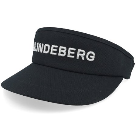 J.Lindeberg - Preto visor Boné - Viktor Black Visor @ Hatstore