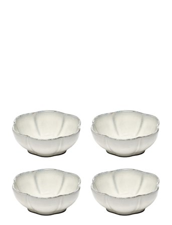 Serax Bowl Ribbed M Inku By Sergio Herman Set/4 - Cream - M