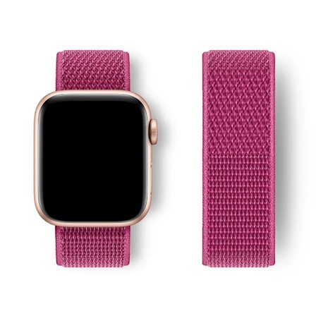 Nylon Loop Armband för Apple Watch band 44mm 40mm 45mm 41mm 46 42mm 49mm 44 45 mm armband iWatch serie 10 9 SE 7 6 5 4 Ultra 2