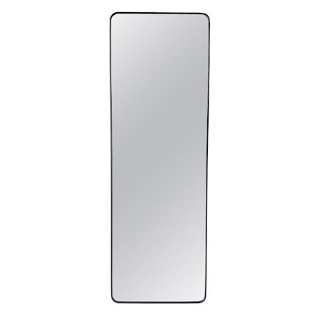 Suorakulmainen peili musta alumiini 40x120 cm